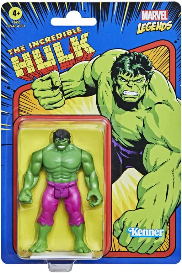 Hasbro Kenner Marvel Legends Retro 3.75 Hulk Nuevo Los Vengadores 2021 Figura de acción