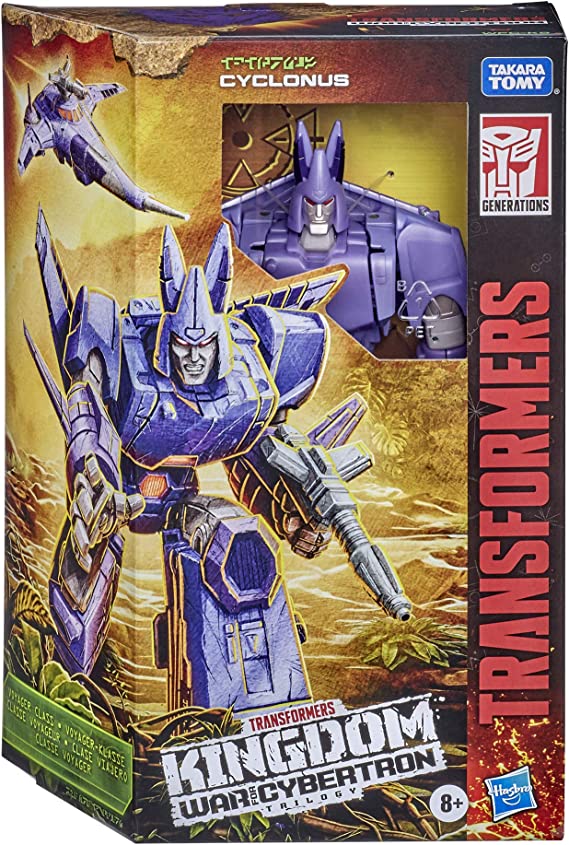 Transformers Kingdom Guerra por Cybertron Voyager Clase Cyclonus