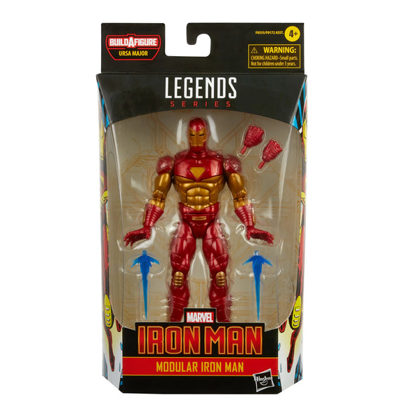 Marvel Legends Comic Modular Iron Man Figura de acción de 6 pulgadas 