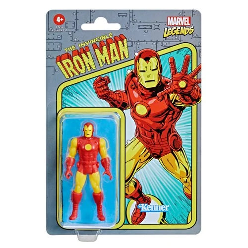 Marvel Legends Retro 375 Collection Figura de acción de Iron Man de 3 3/4 pulgadas